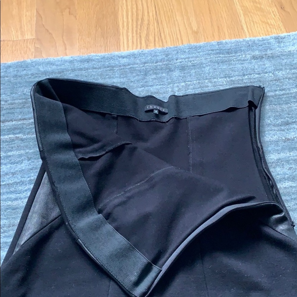 Theory Black Two Texture Strapless Mini Dress 6 - Picture 5 of 11